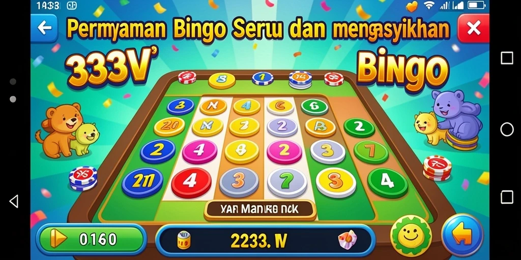 Tampilan menarik dan gameplay Bingo yang seru di 333V.