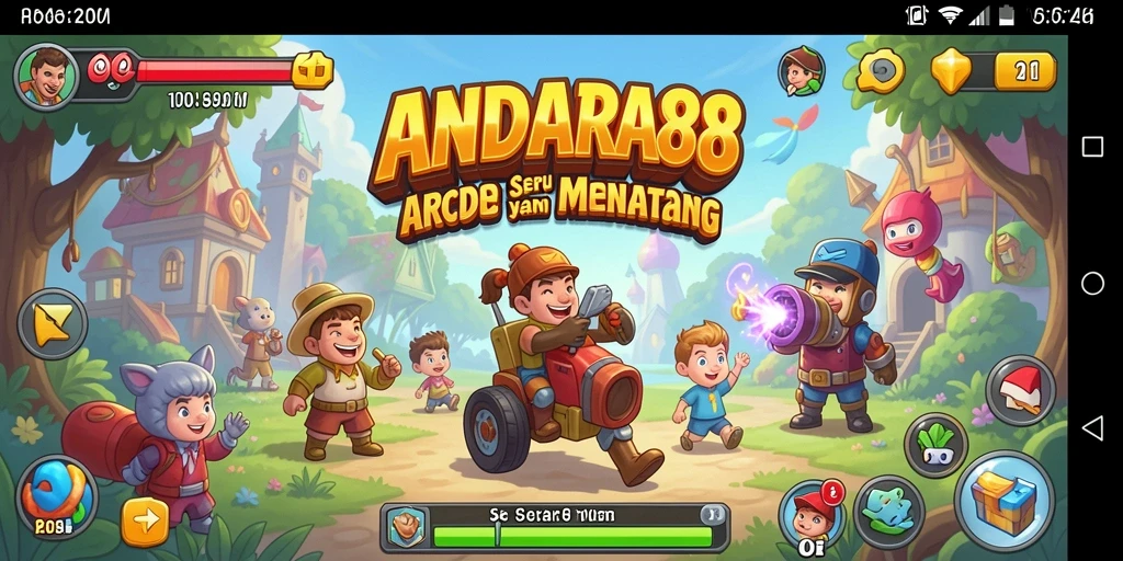 Tampilan gameplay seru dari ANDARA88 dengan karakter menarik.