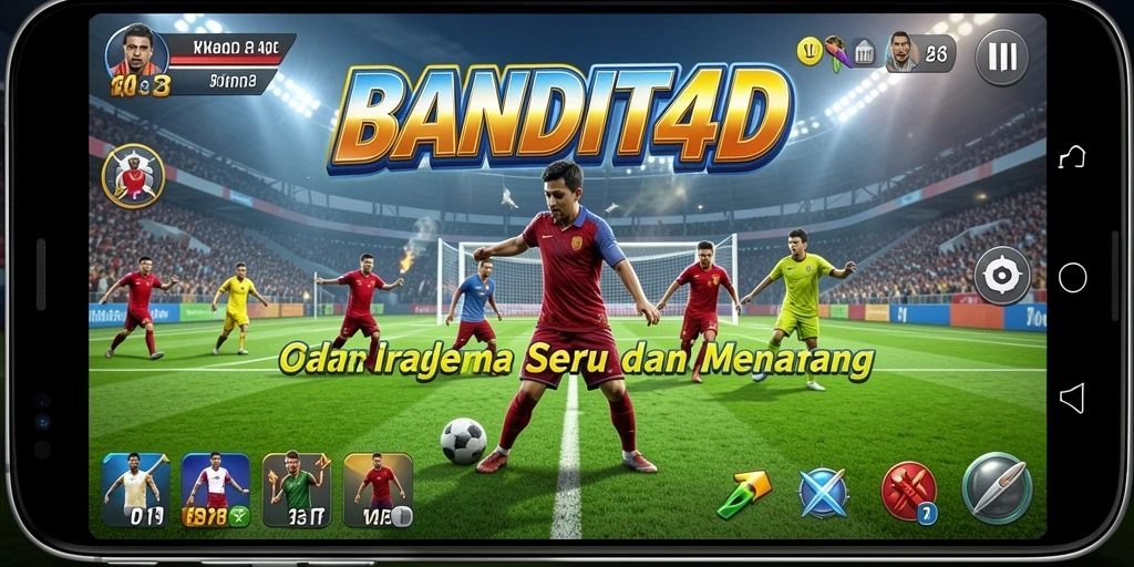 Tampilan gameplay seru dari BANDIT4D yang penuh aksi olahraga.