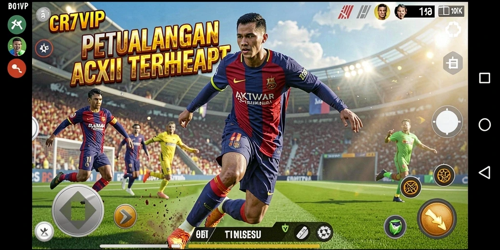 Tampilan gameplay seru CR7VIP dengan aksi mendebarkan.