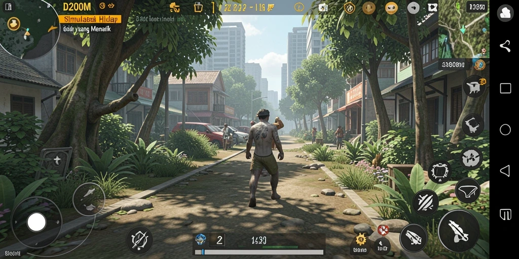 Tampilan gameplay D200M yang menakjubkan dan interaktif.