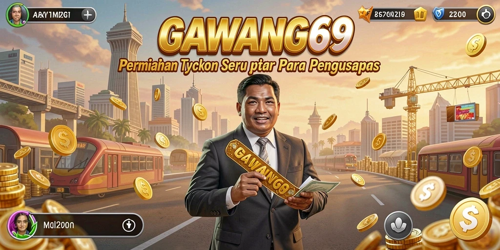 Tampilan menarik permainan GAWANG69 saat mengelola bisnis Tycoon.