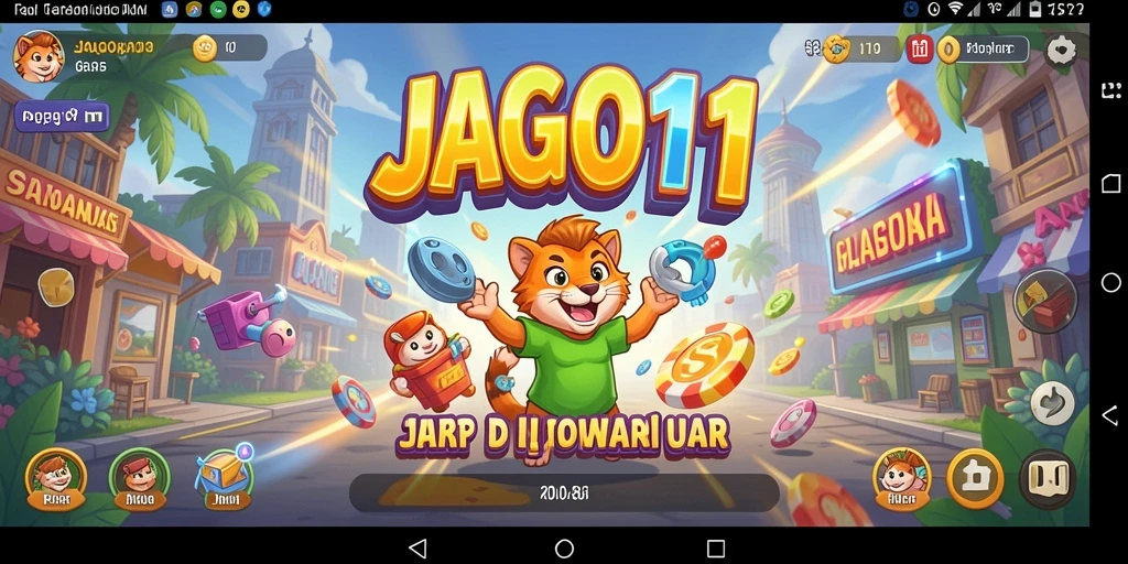 Tampilan gameplay seru di JAGO11 dengan banyak level menantang.