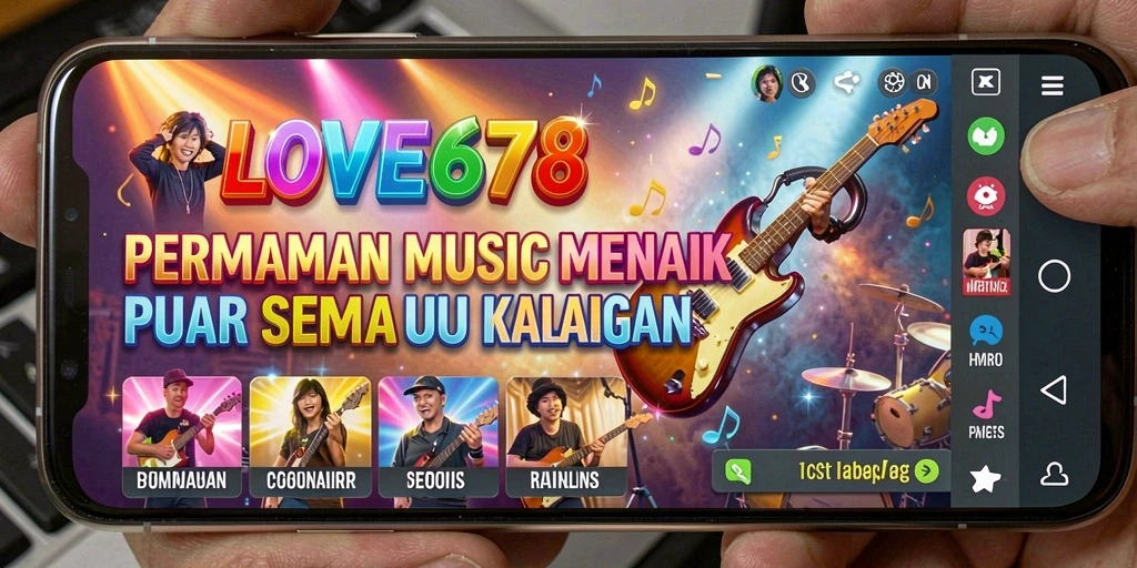Tampilan gameplay menarik dari LOVE678 dengan efek musik yang memukau.