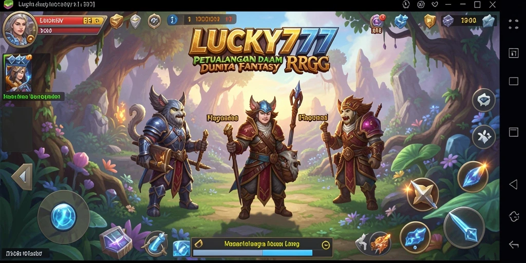 Tampilan gameplay RPG yang memukau di LUCKY777.