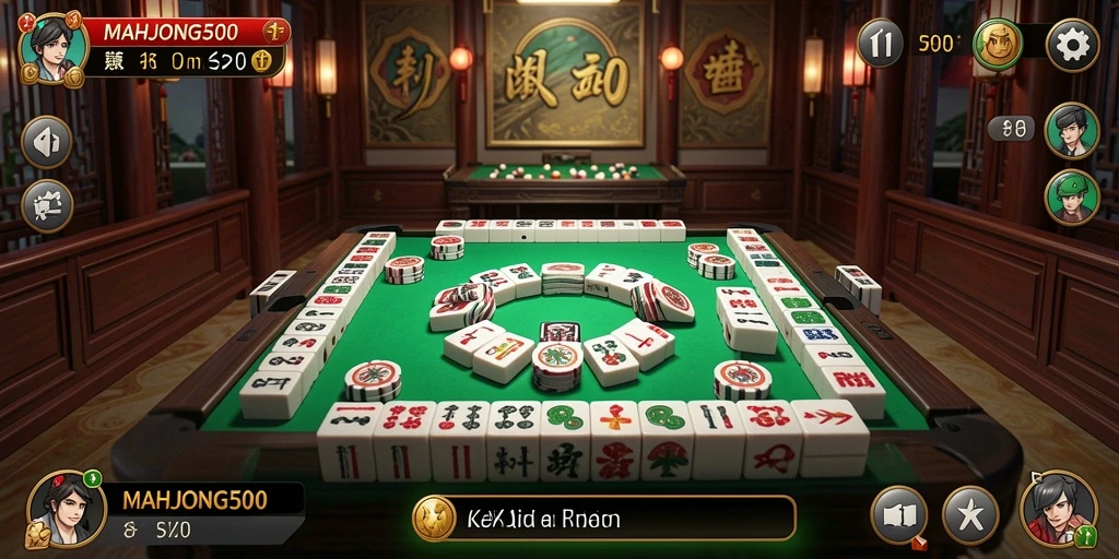 Tampilan gameplay QiuQiu yang menarik dan mendebarkan di MAHJONG500.