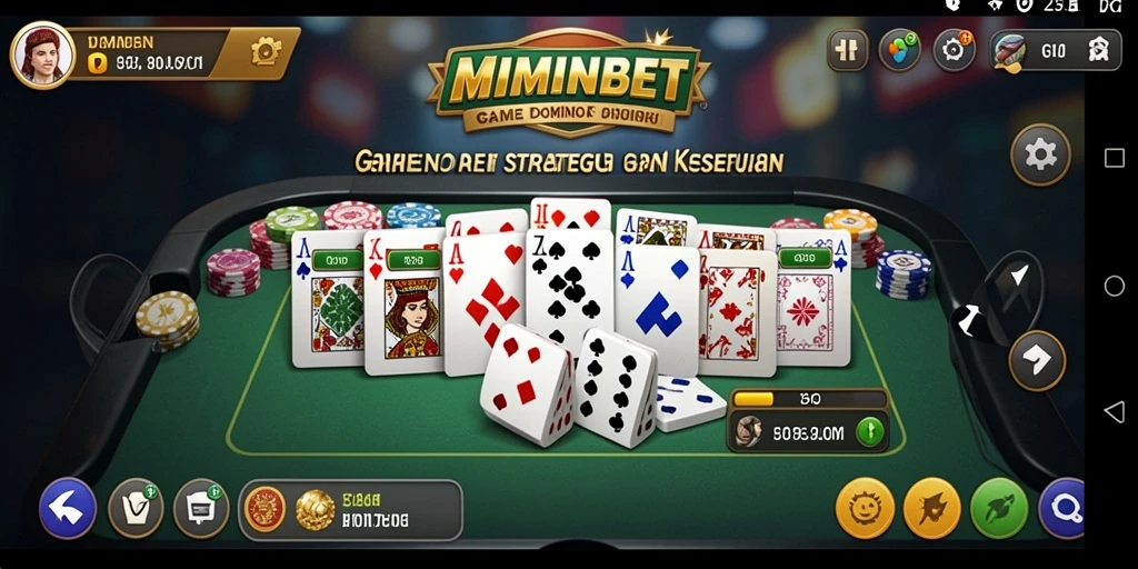 Screenshot gameplay MIMINBET yang menarik dengan suasana Domino.