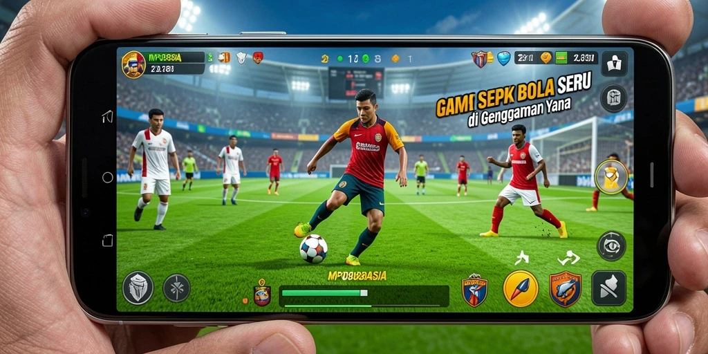Screenshot MPO88ASIA menampilkan aksi pertandingan sepak bola yang mendebarkan.