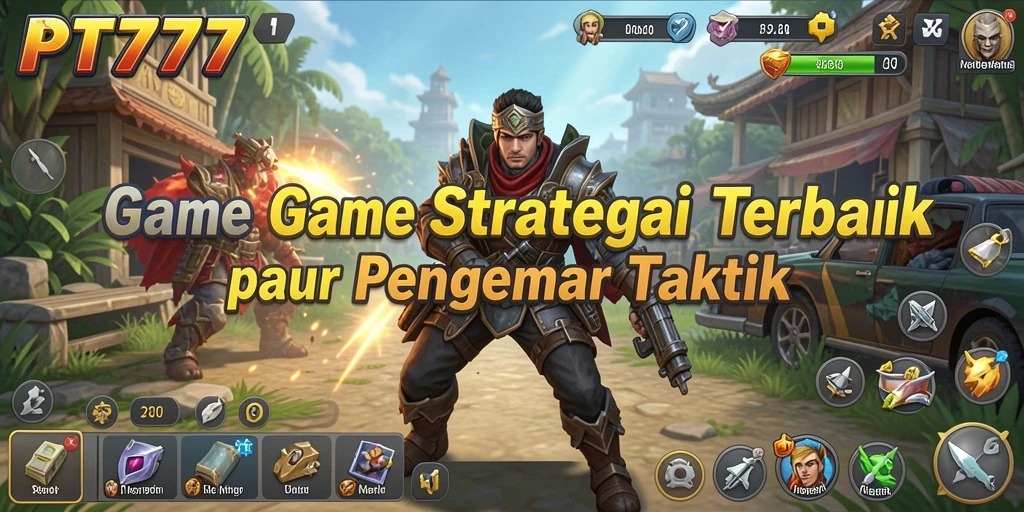 Screenshot gameplay PT777 menampilkan pertempuran taktis yang seru dan visual yang menarik.
