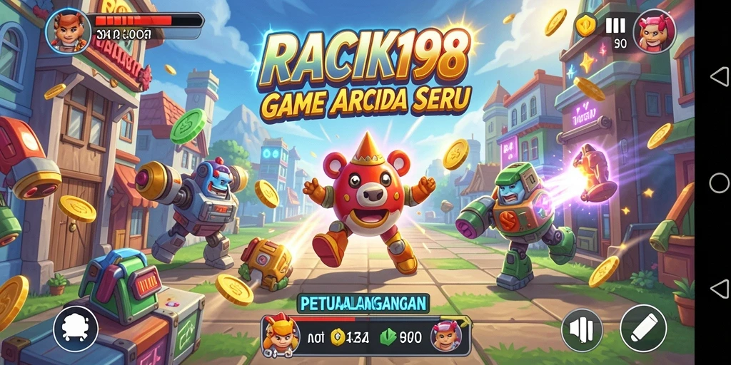 Screenshot menampilkan gameplay seru dari RACIK198 di genre Arcade.